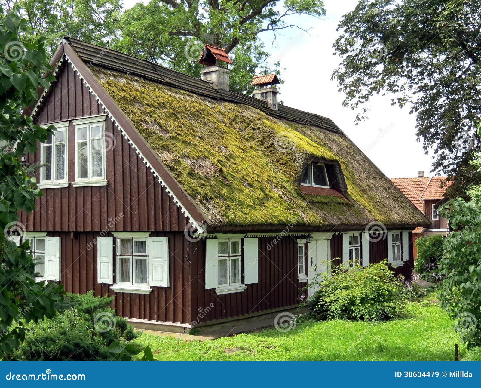 House stock image. Image of roof, garden, view, wall 30604479
