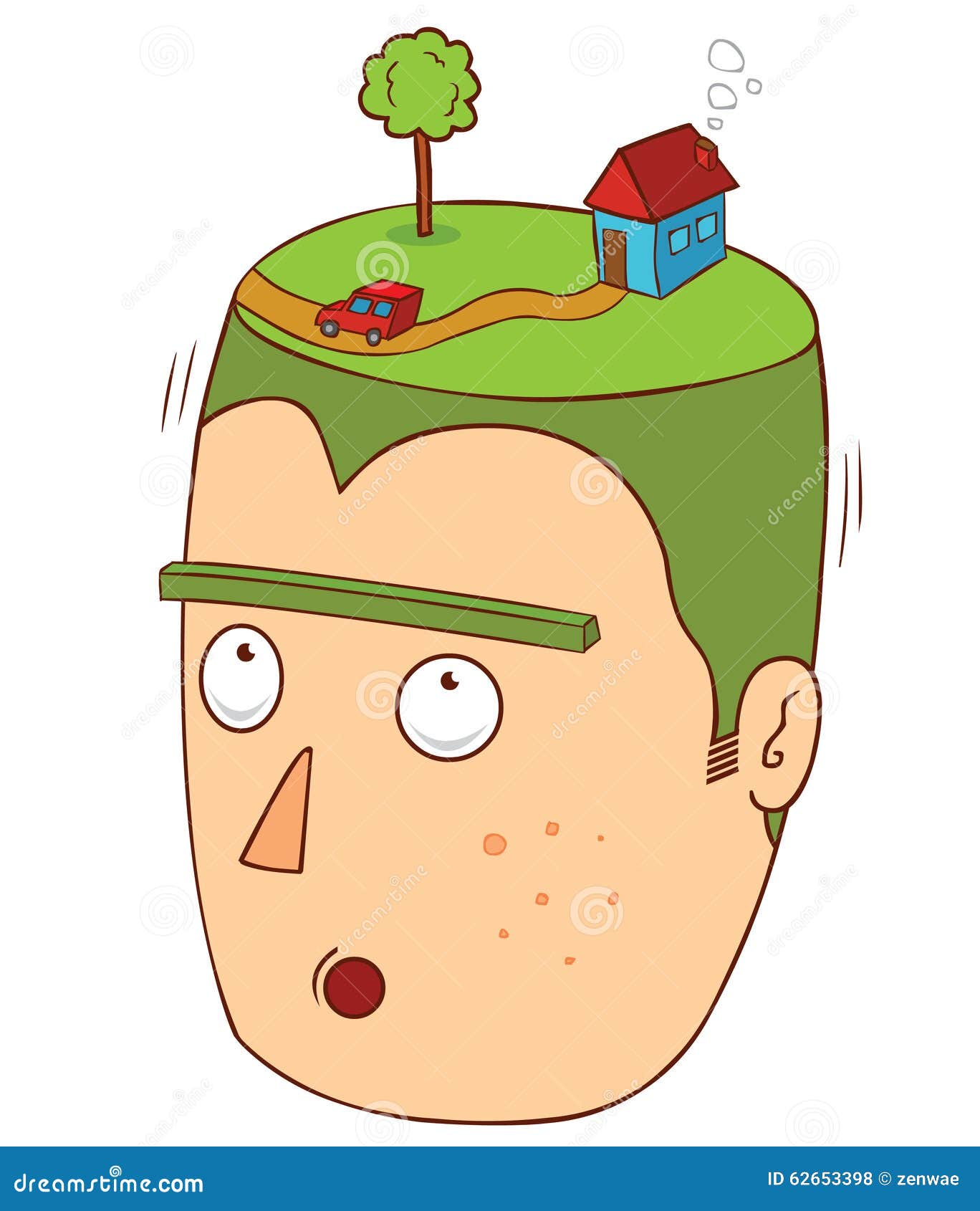 House over my head stock vector. Illustration of confuse 62653398