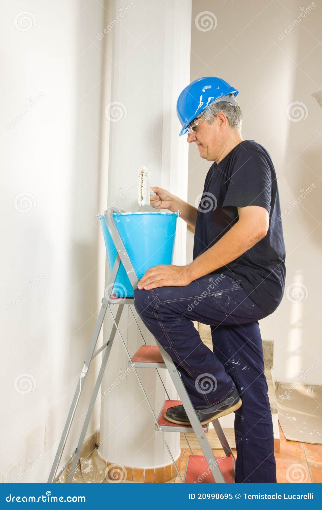 House painter stock image. Image of laborer, craftsman 20990695