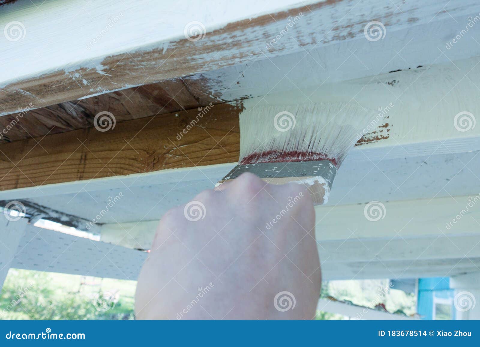 House painting job stock photo. Image of working, worker 183678514