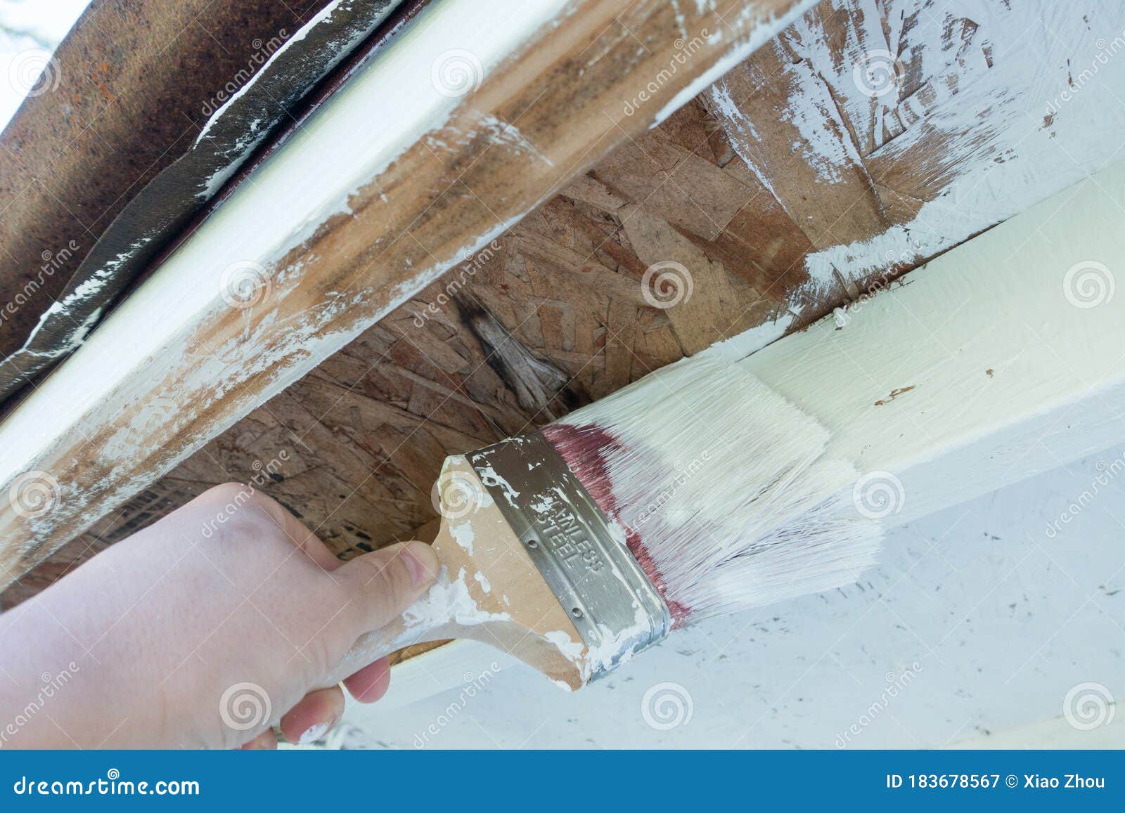House painting job stock image. Image of painting, color 183678567
