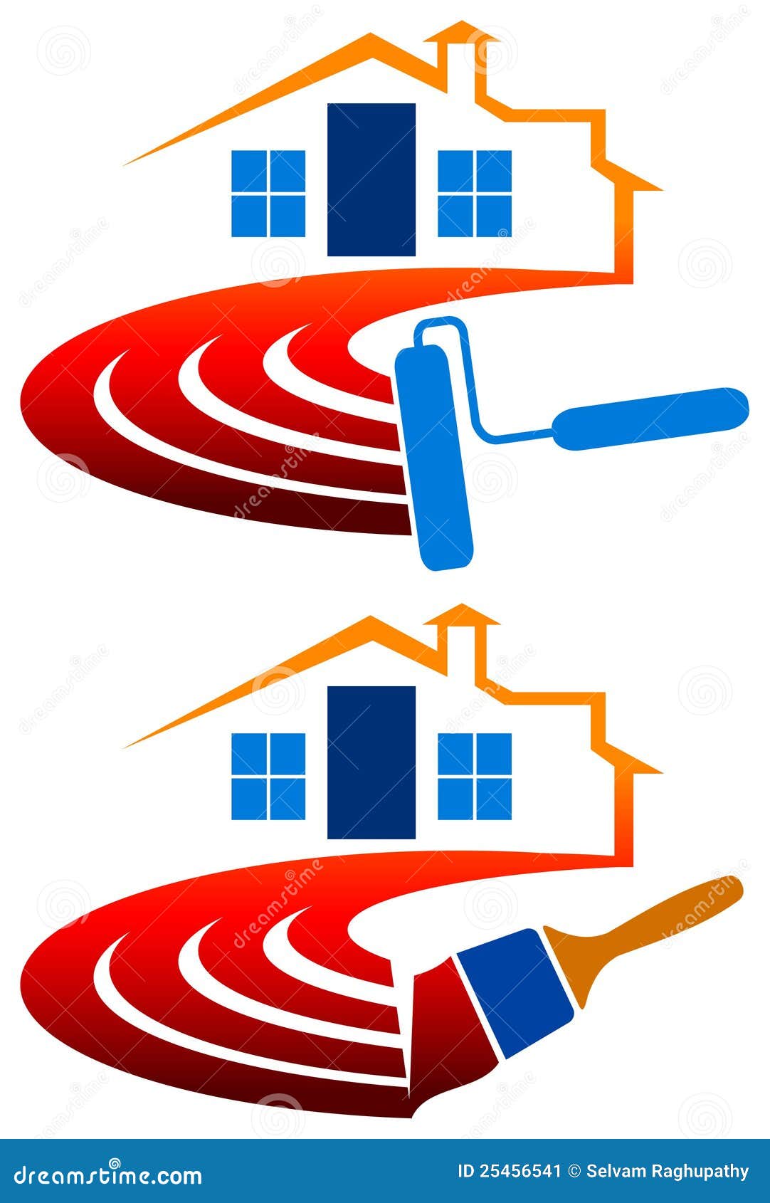House painting logo stock vector Illustration of repair House painting logo stock vector Illustration of repair