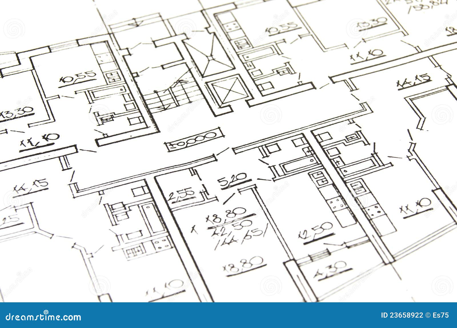  House  plan  stock photo Image of architectural drawing  