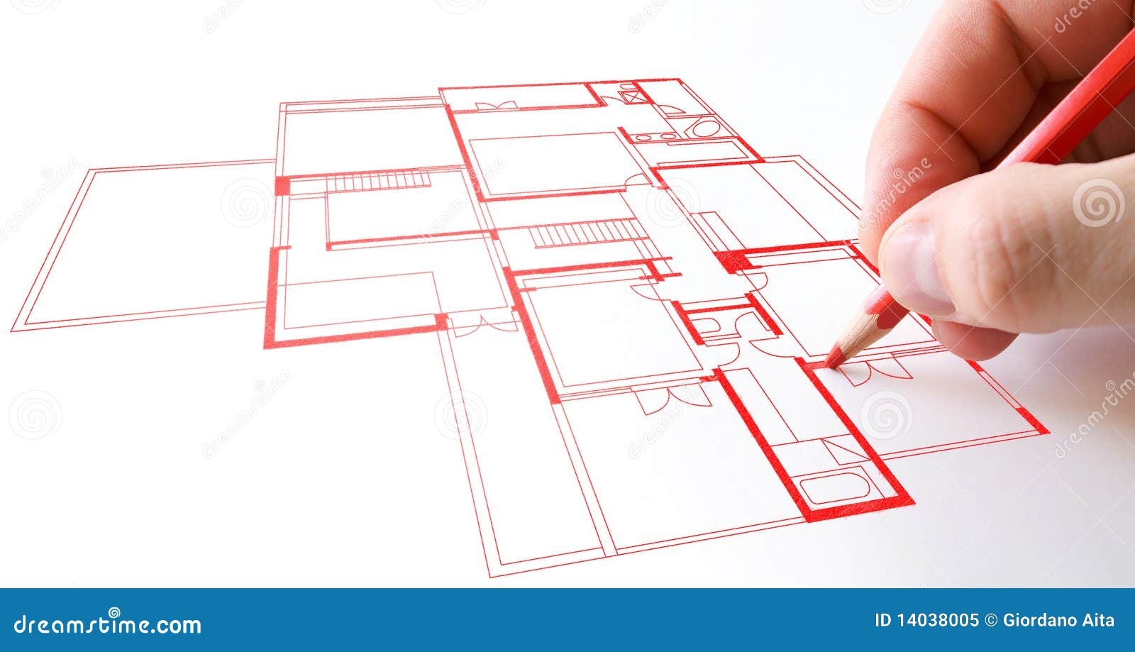  House  plan  drawing  stock image Image of page estate 