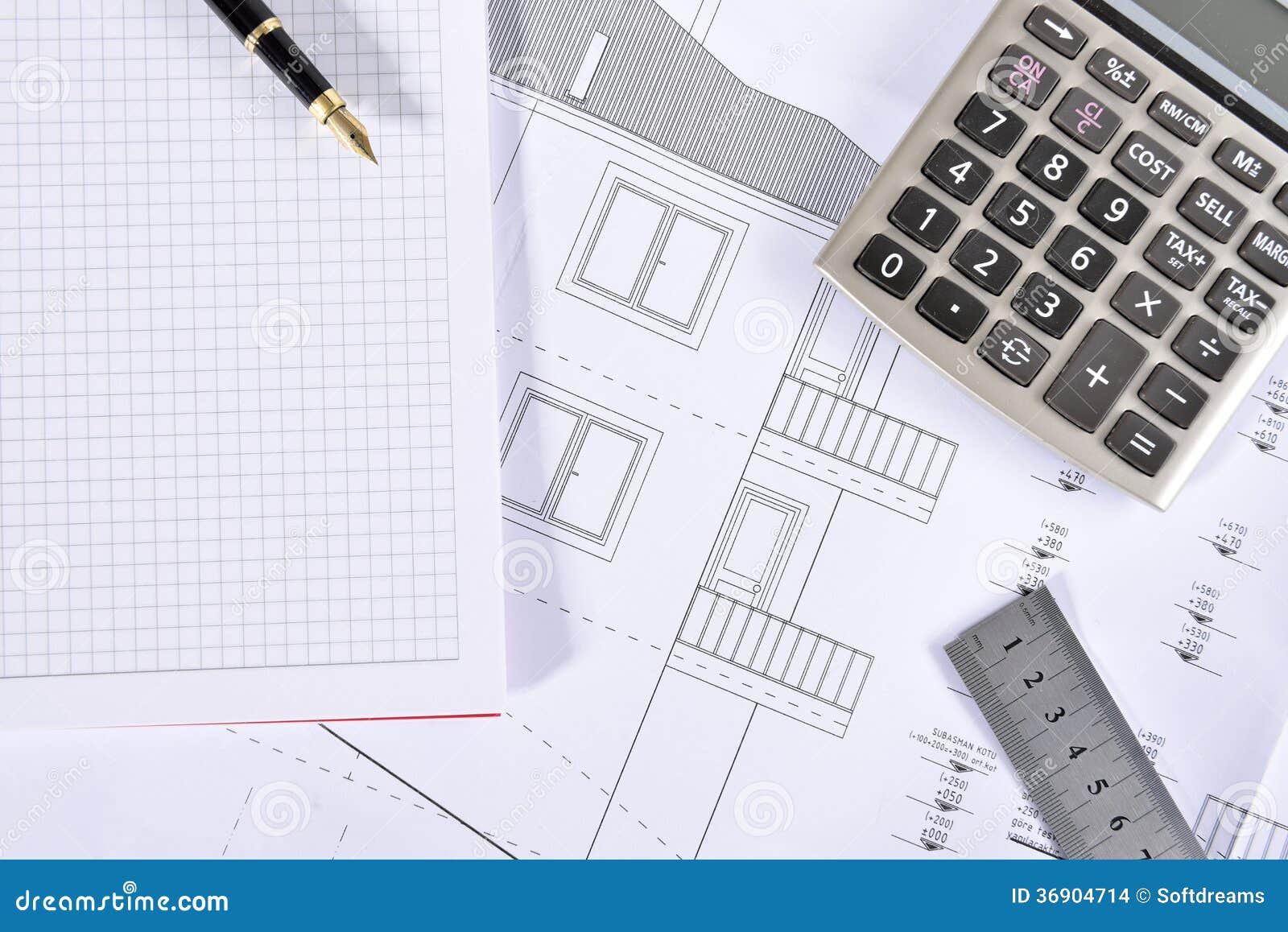  House  plan  stock photo Image of builder color drawing  