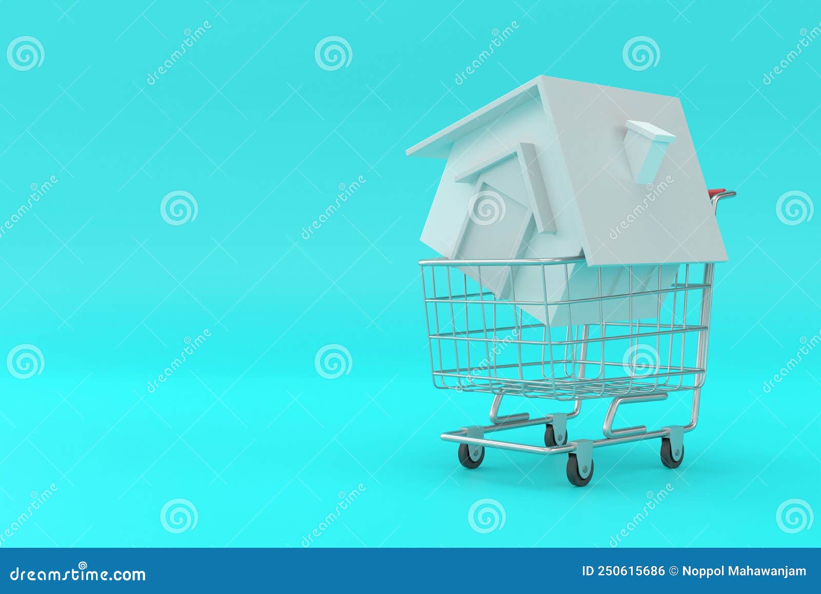 House Price. Interest Rate. Banner Design Stock Illustration