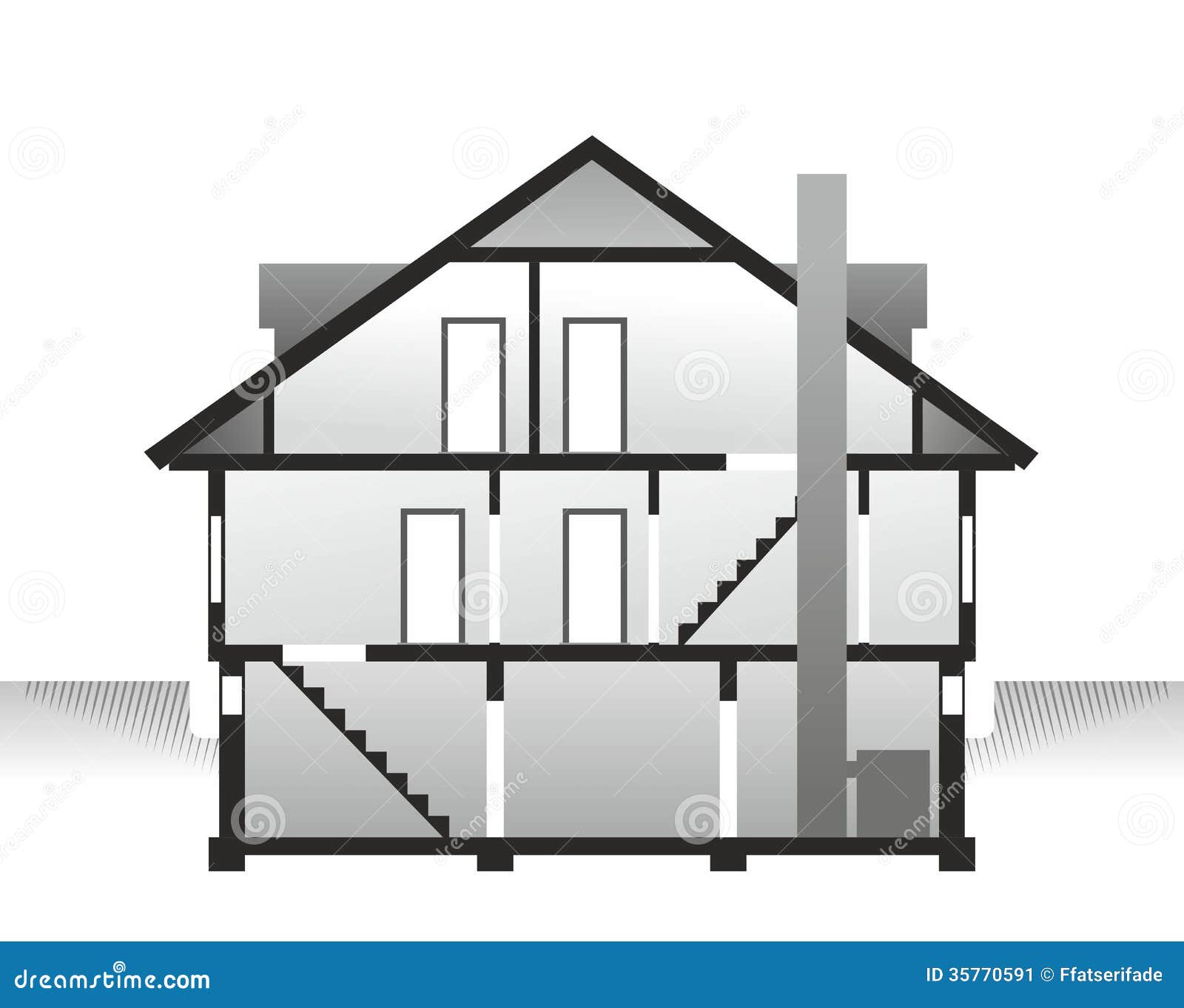 House Profile Stock Image Image 35770591