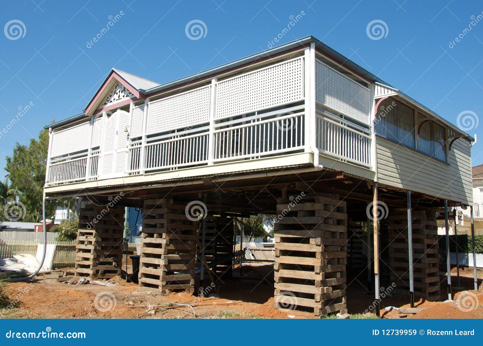 House Raising, Queensland, Australia Stock Image Image of queensland