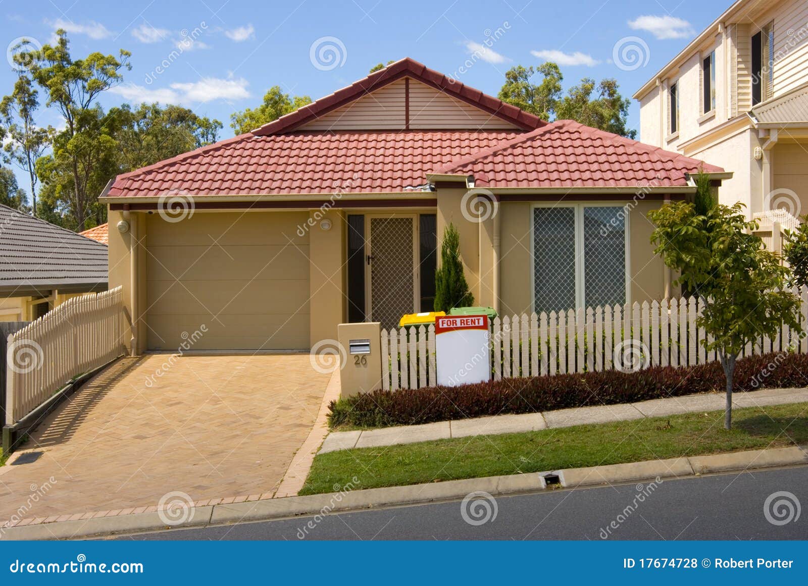 House for rent stock photo. Image of front, driveway 17674728