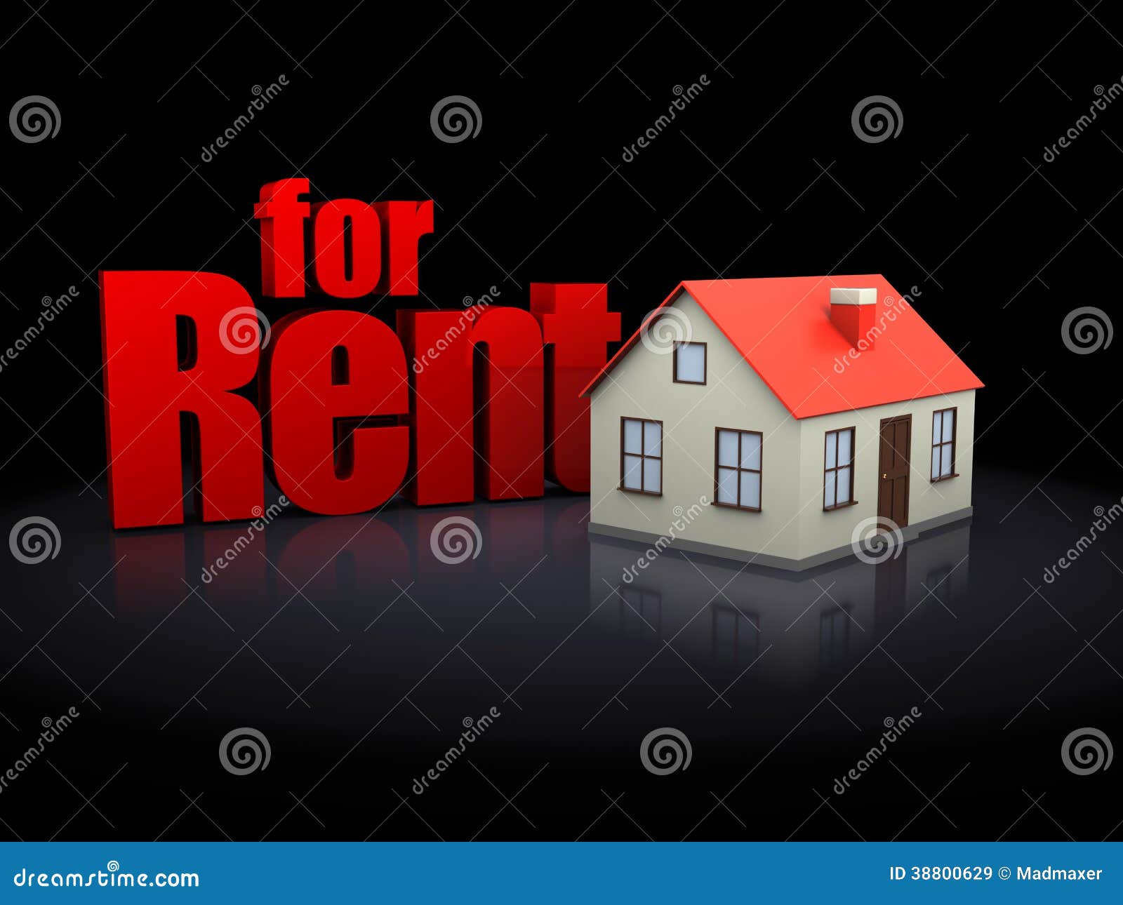 House for rent stock illustration. Illustration of dark 38800629