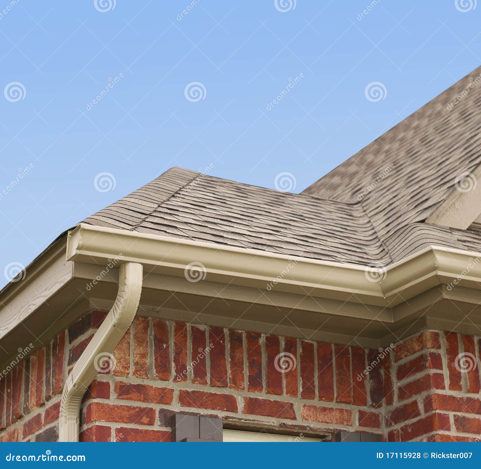 House Roof and Gutters stock photo. Image of dreams, exterior 17115928