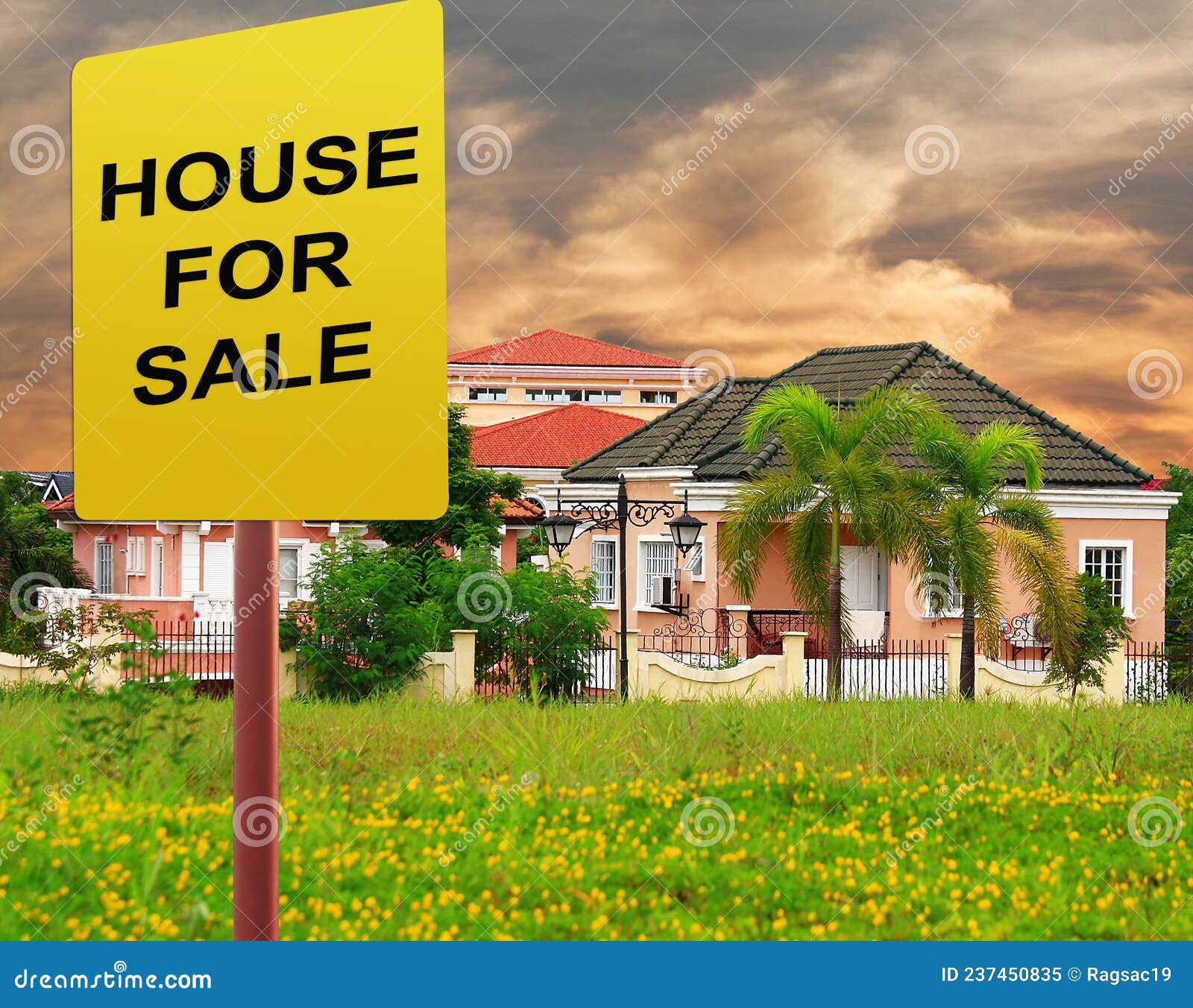 House for Sale of a Modern House Stock Image Image of construction
