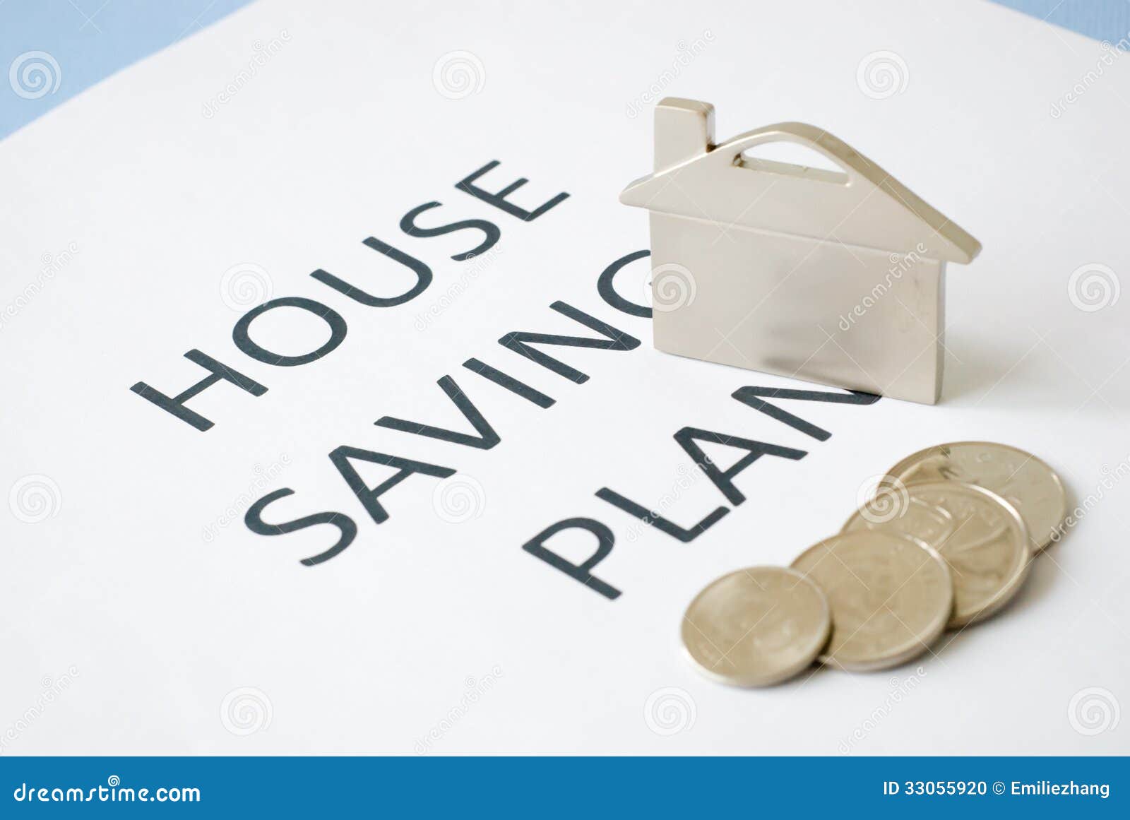 House savings plan stock photo. Image of money, home - 33055920