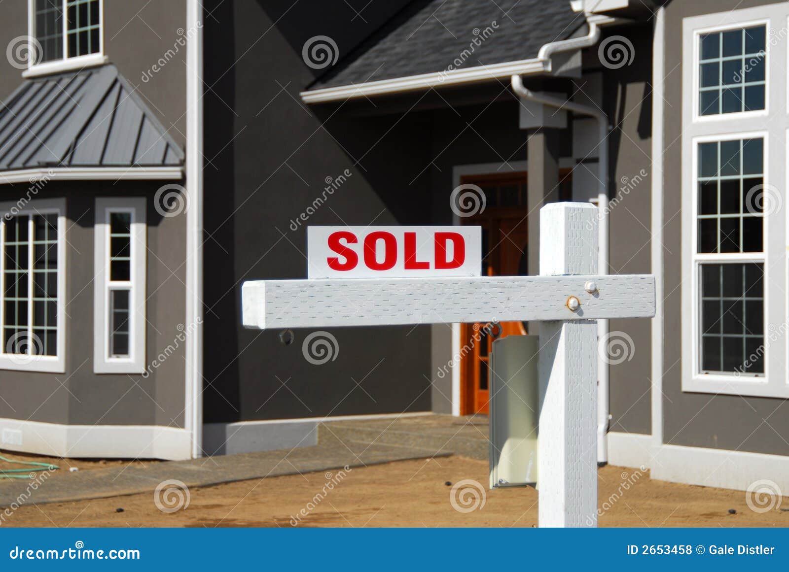 House sold 2 stock photo. Image of dream, ownership, white 2653458
