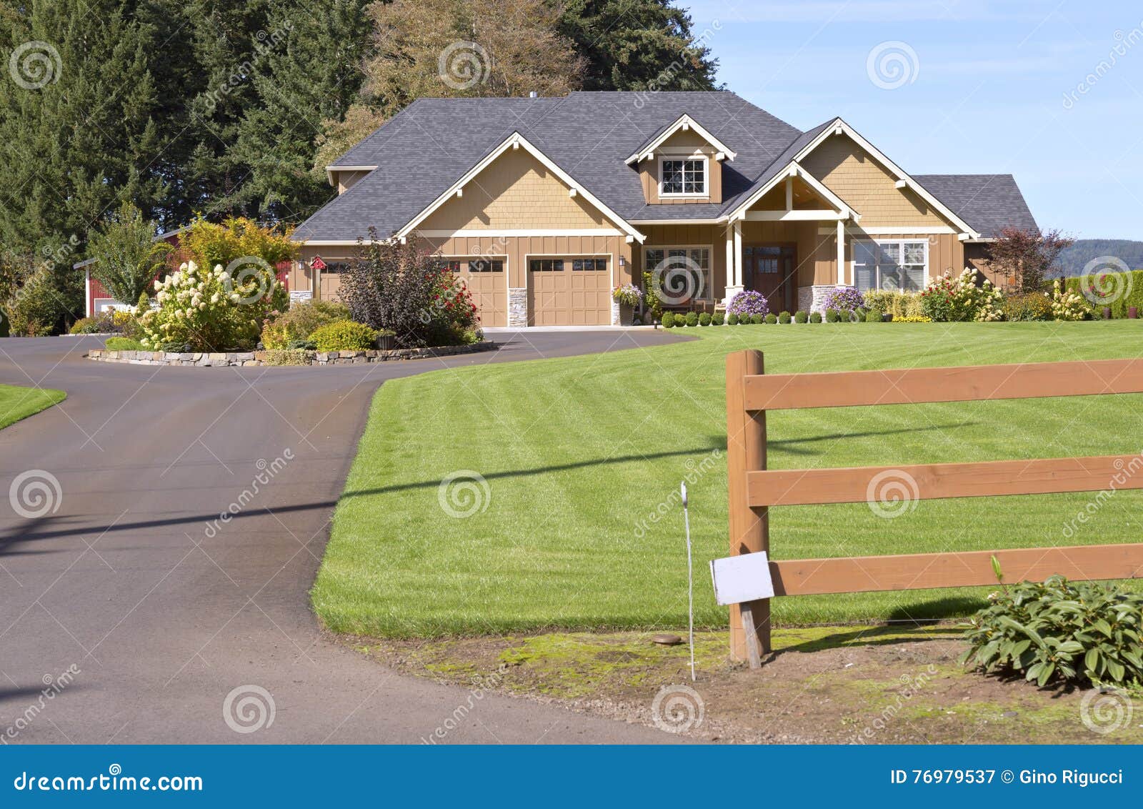 House in a Suburb in Canby Oregon. Stock Image Image of nature, main