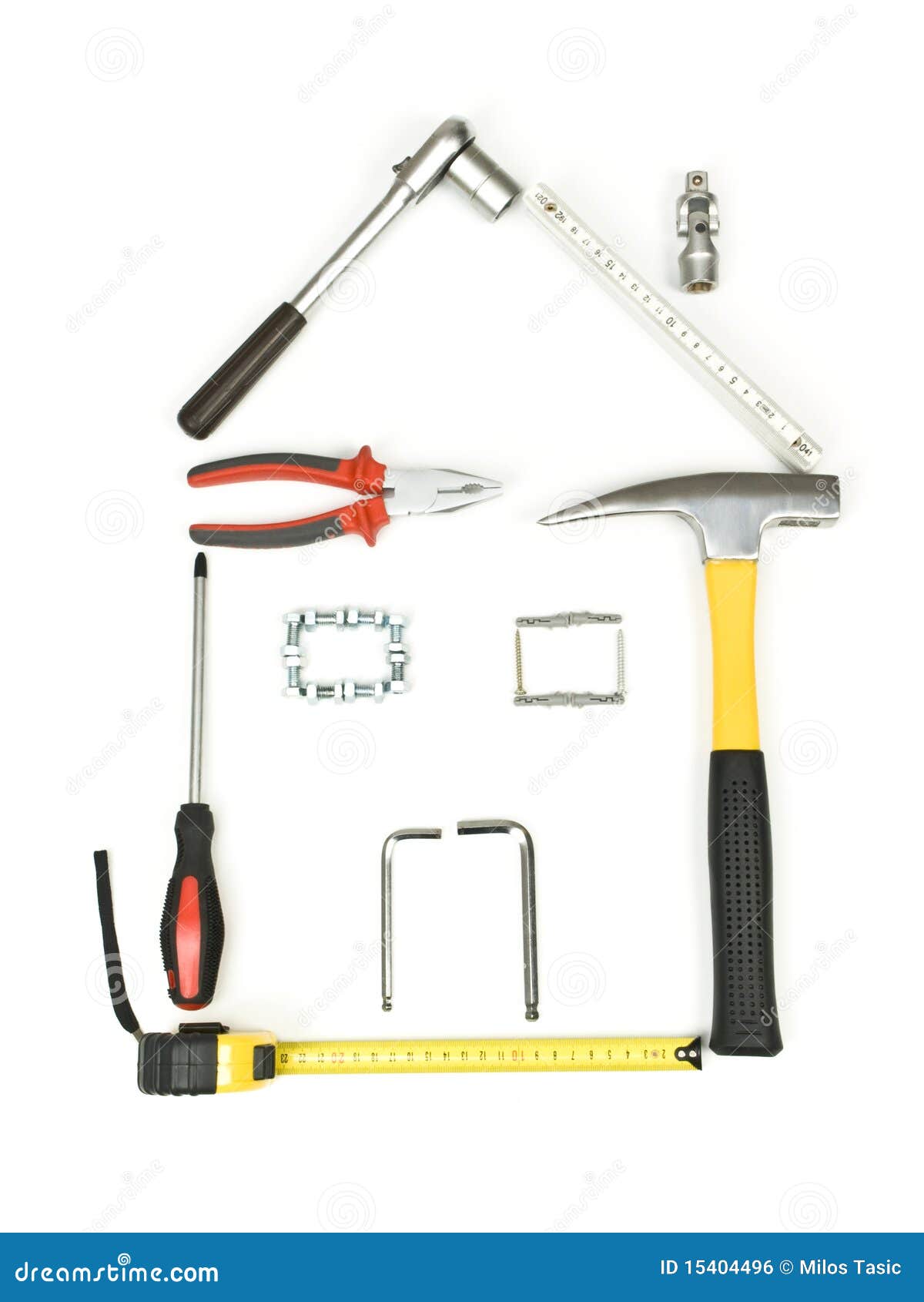 Carpenter Tools Hummer, G-clamp, Plane and Chisels Stock Photo by  ©Rostislavv 69313563