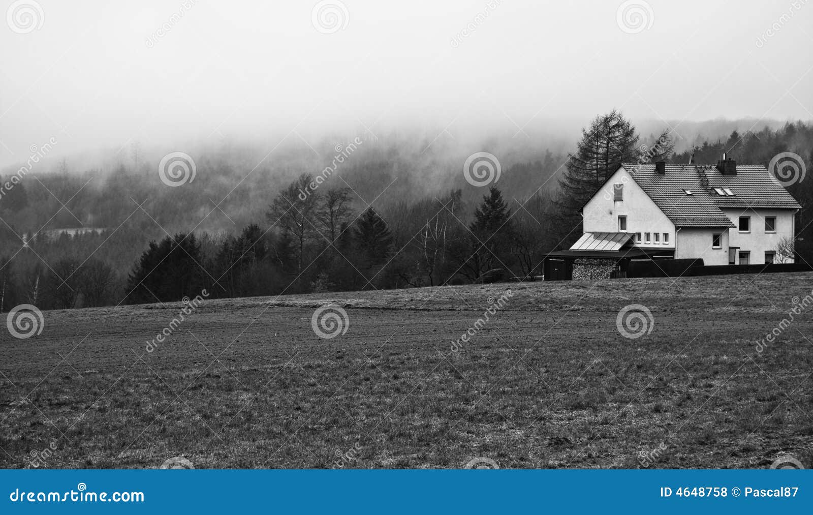 House on top of a mountain stock photo. Image of grass 4648758