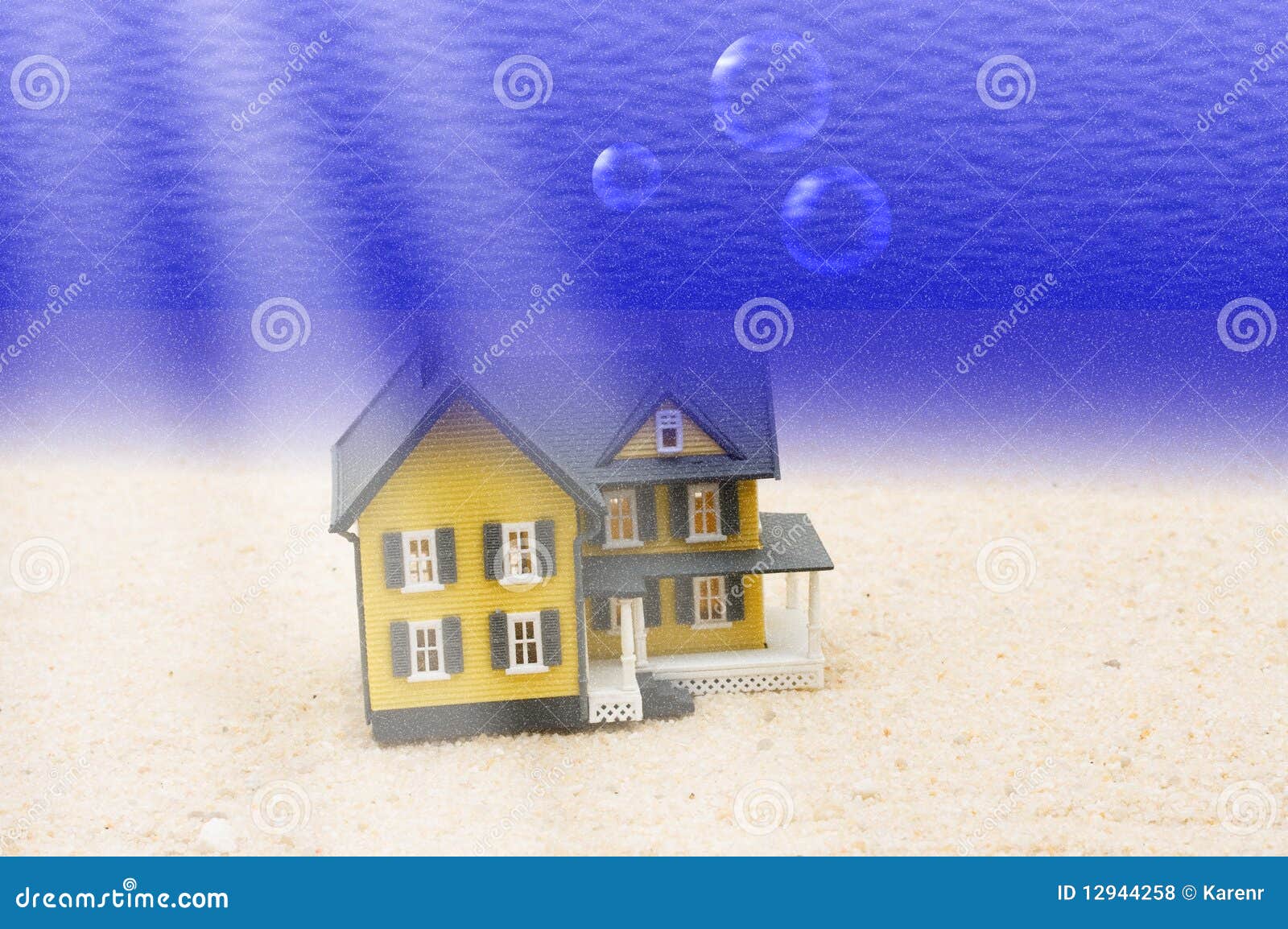House Underwater stock illustration. Illustration of fish 12944258