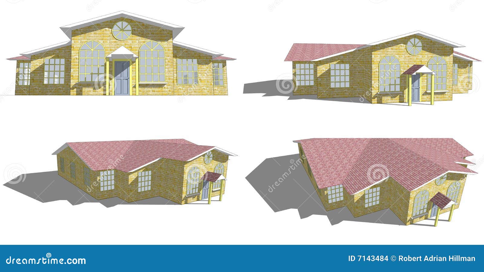 House view stock illustration. Illustration of design 7143484