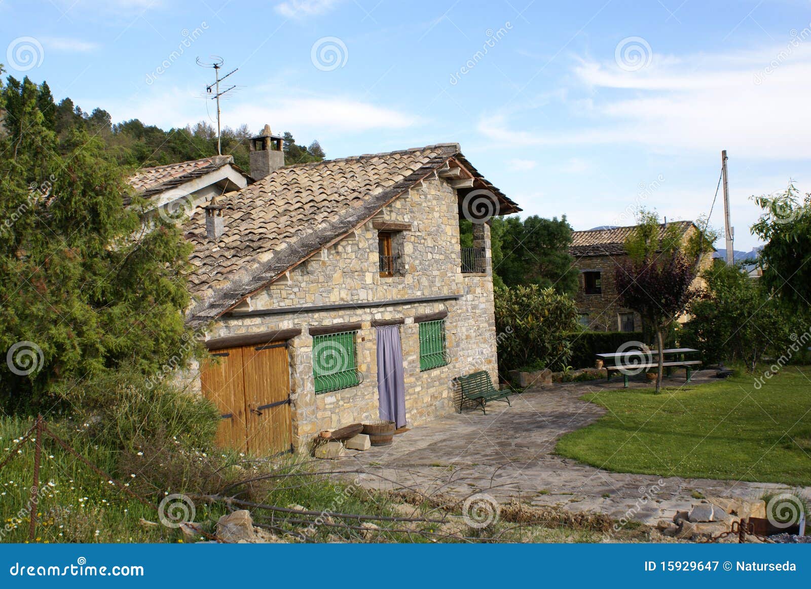 House in Village of Pyrenees Stock Image Image of mountain, wall