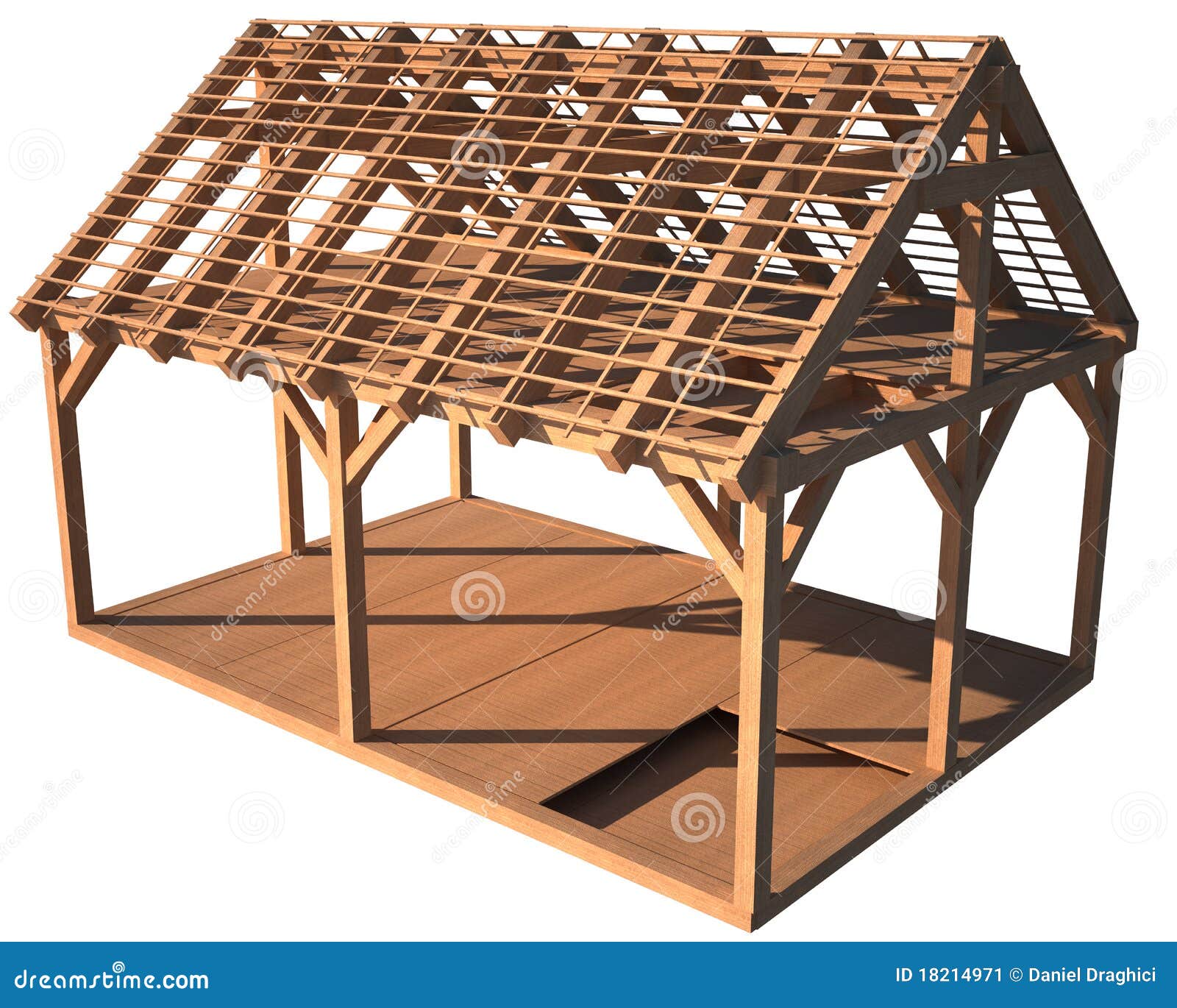 House Wood Structure Stock Image - Image: 18214971