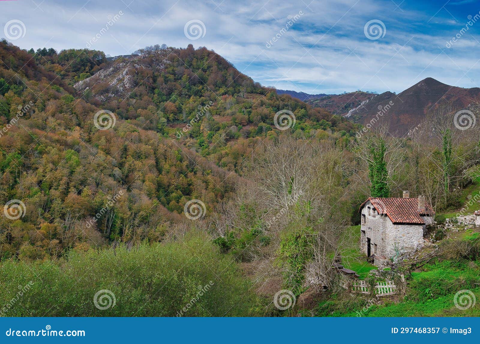 house at xonxerra village, redes natural park and biosphere reserve, asturias, spain