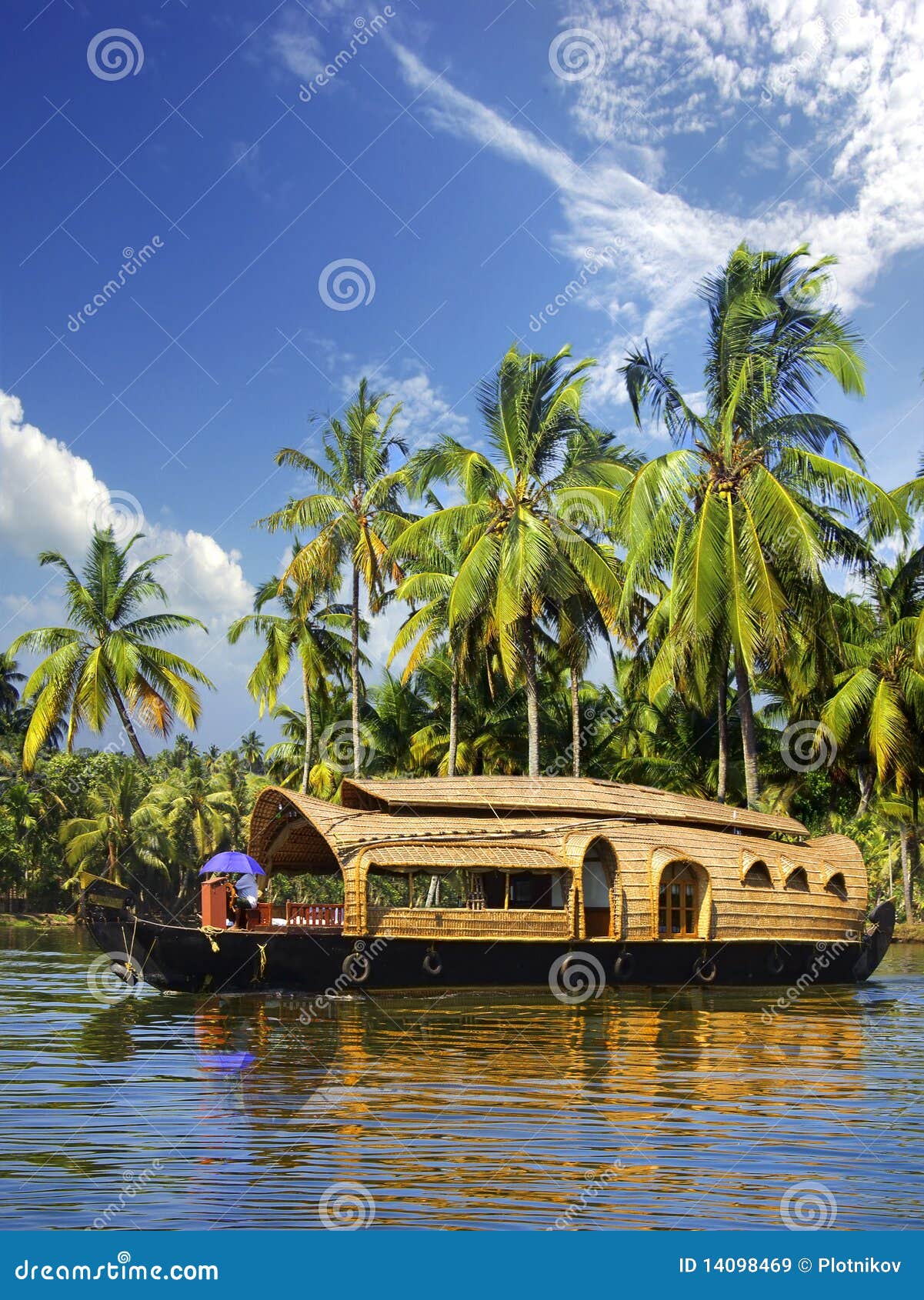 houseboat in backwaters, india