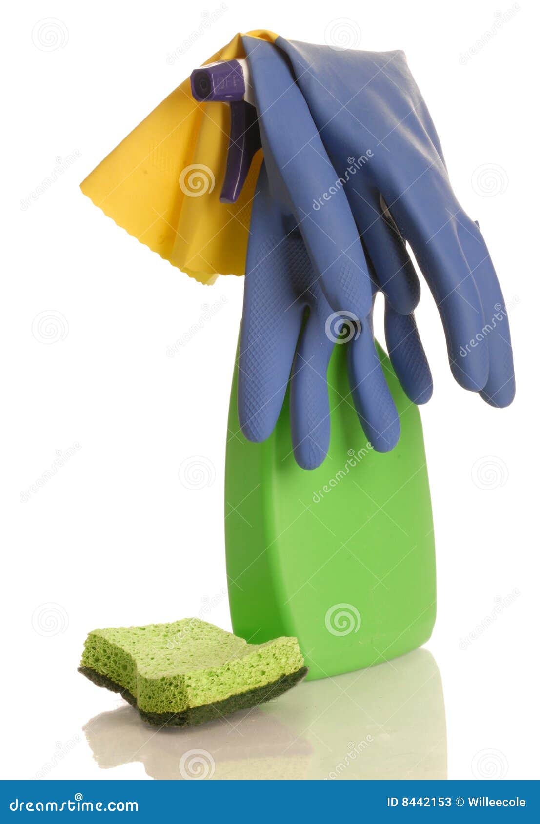 Household Cleaner and Gloves Stock Image Image of dirt, scrub 8442153