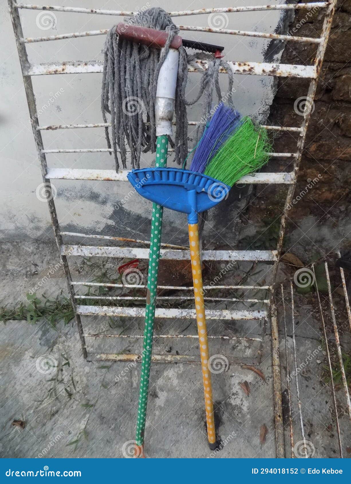 Household Cleaning Tools, Brooms and Mops Stock Photo Image of mops