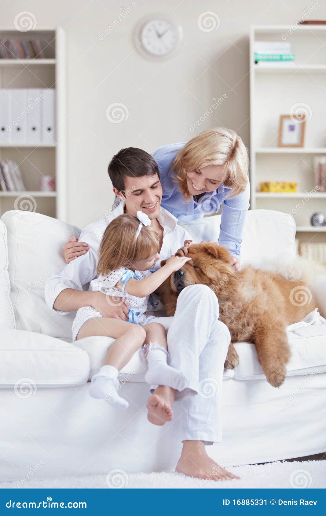 Household pet stock image. Image of child, indoors, father 16885331