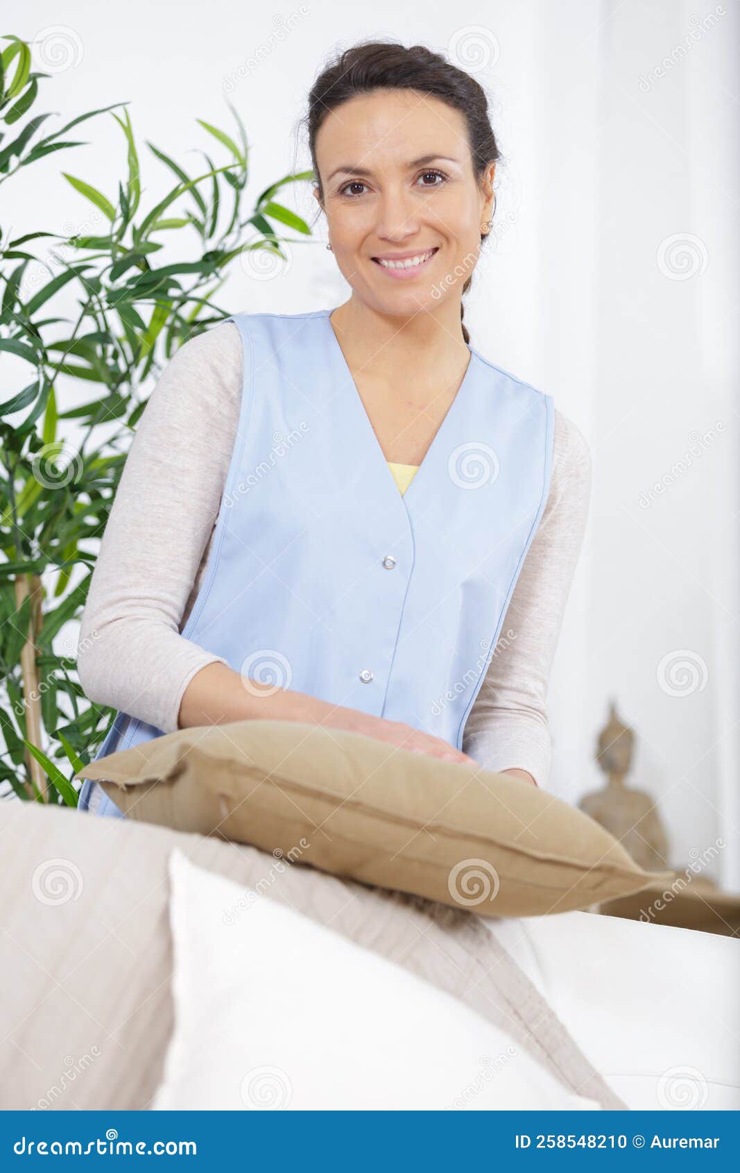 Housekeeper Cleaning Hotel Room Stock Photo Image of housework