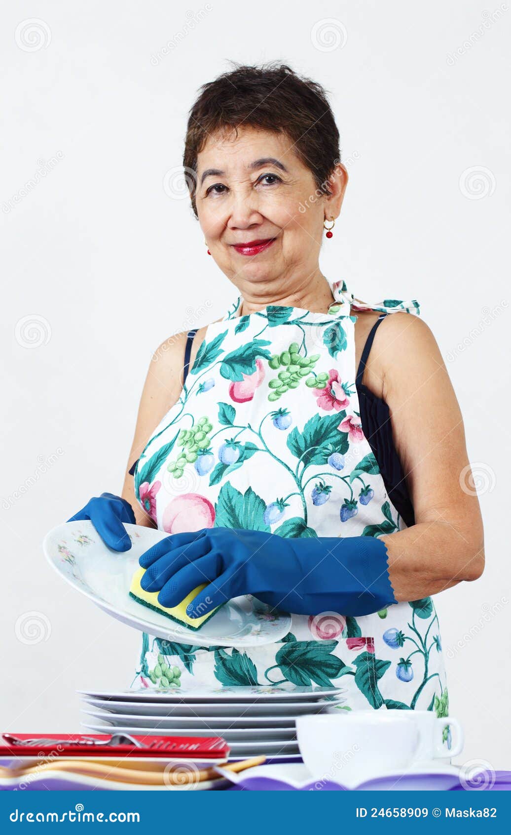 Housekeeping stock image. Image of plate, dishes, grandparent 24658909