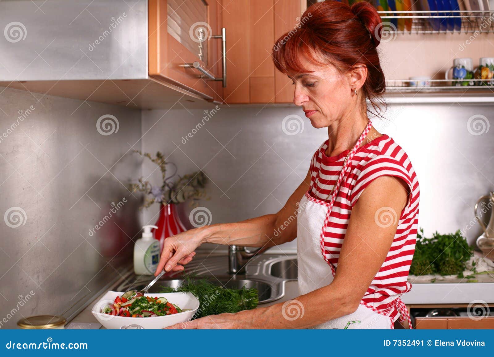 Housekeeping! stock image. Image of greens, calories, dish 7352491