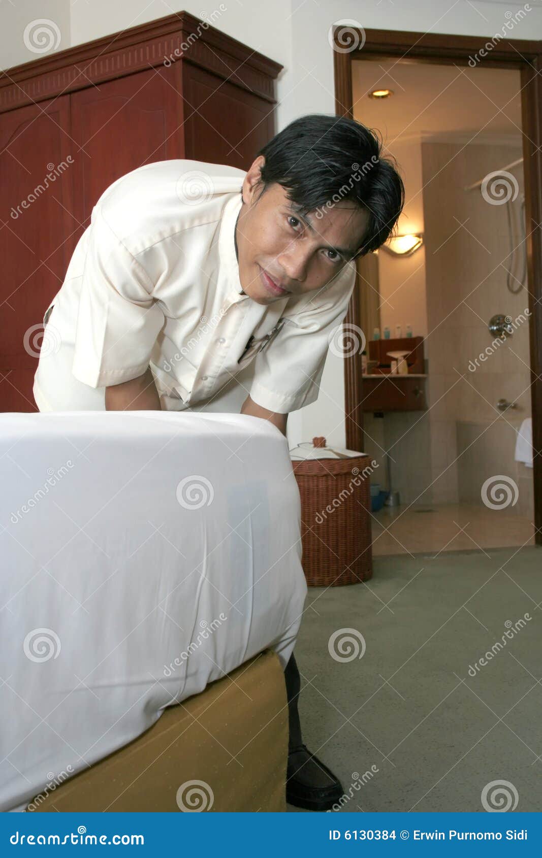 Housekeeping Or Room Boy Staff Stock Photo Image of glad, smiling