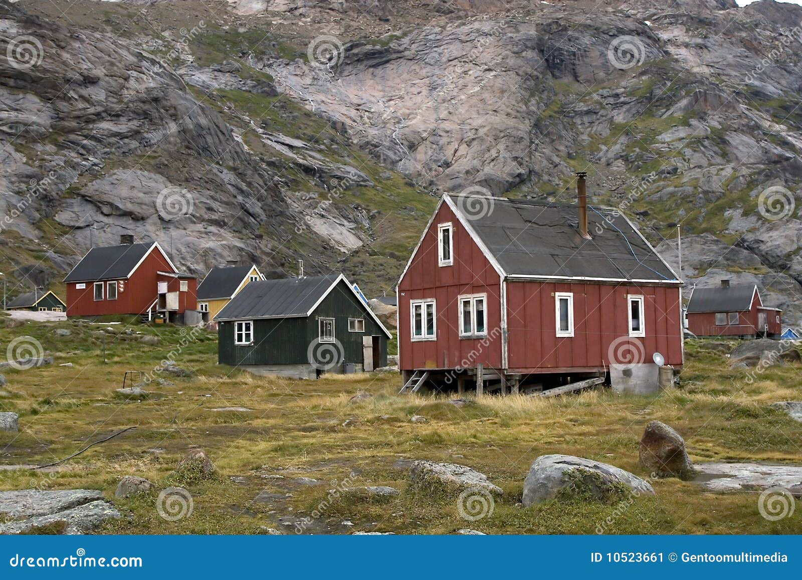 Houses in Appilatoq, Greenland Stock Image Image of cottage, estate