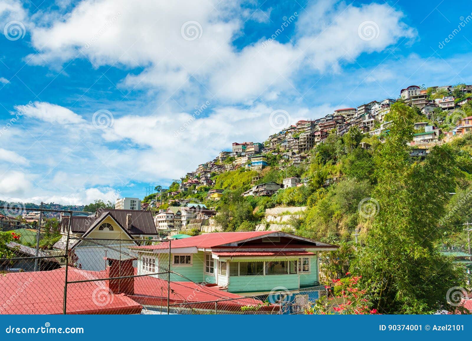 Houses in Baguio stock image. Image of travel, hilltop 90374001