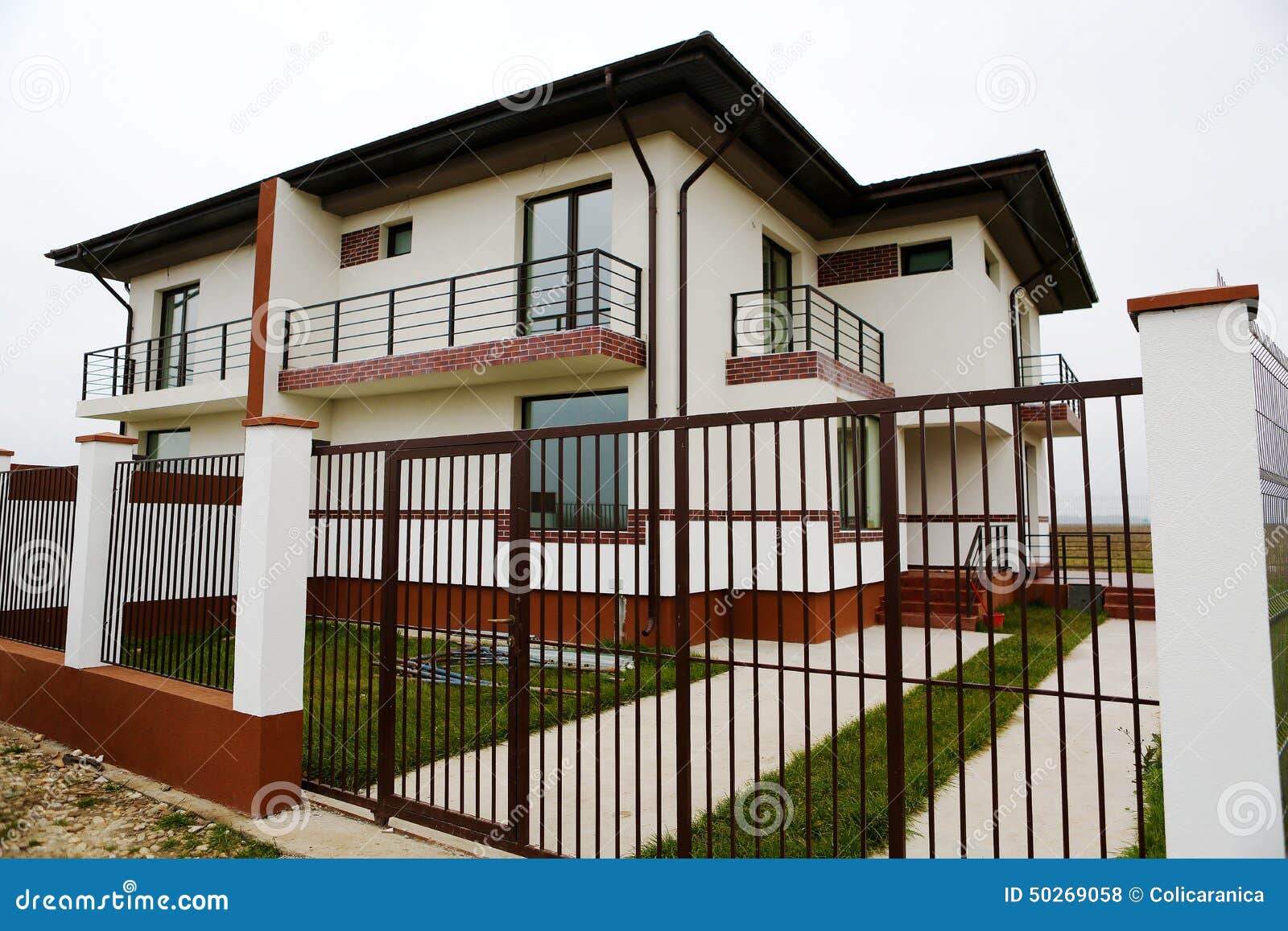 house with fence houses with big fence stock photo image 50269058 house with fence houses with big fence stock photo image 50269058