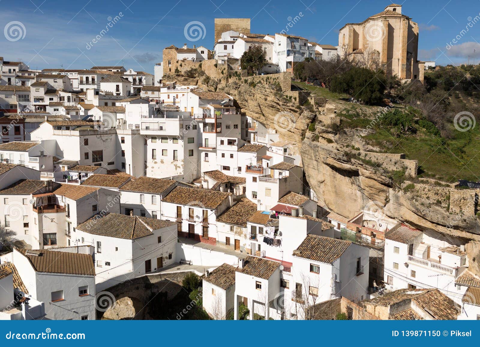 houses built into rock setenil de las bodegas