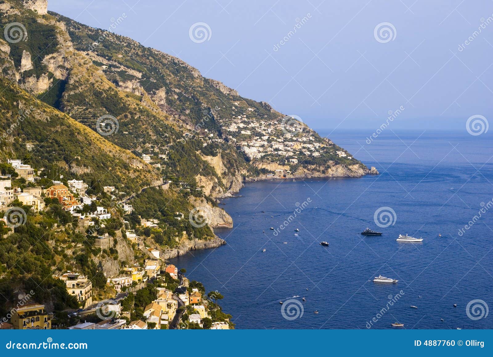 The Houses on the Coast of Amalfi Stock Photo Image of harbour, house