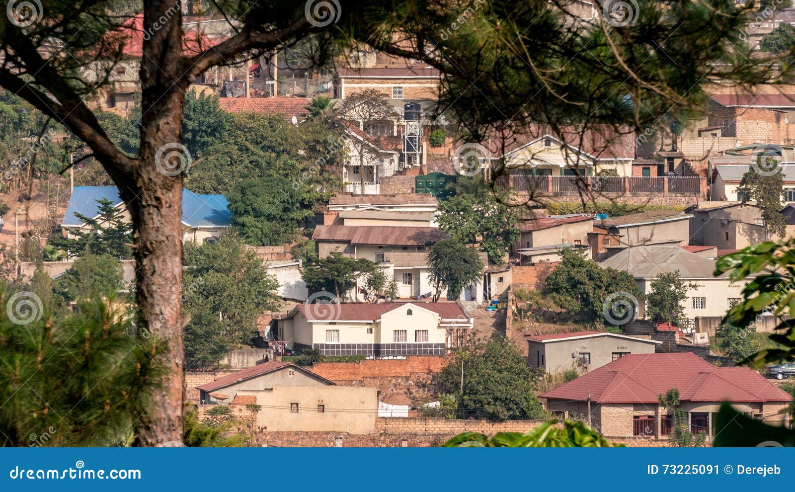 houses on the hills of kigali