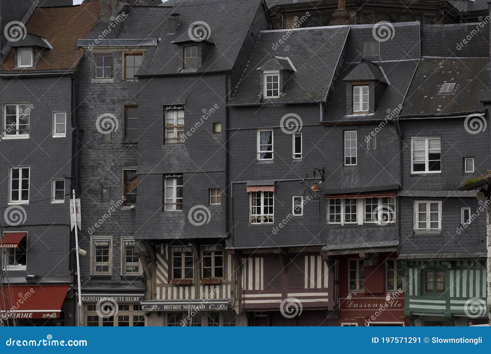 Houses in Honfleur, Normandy Editorial Photo Image of calvados