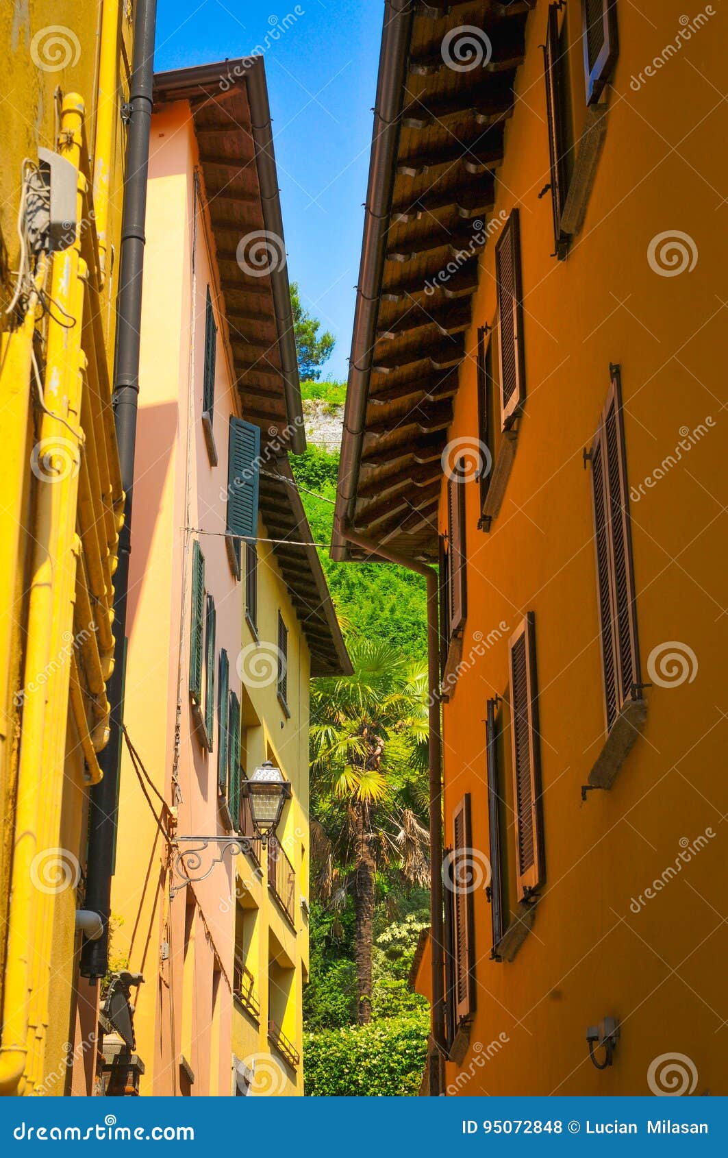 Houses in Lombardy, Italy stock photo. Image of holiday 95072848