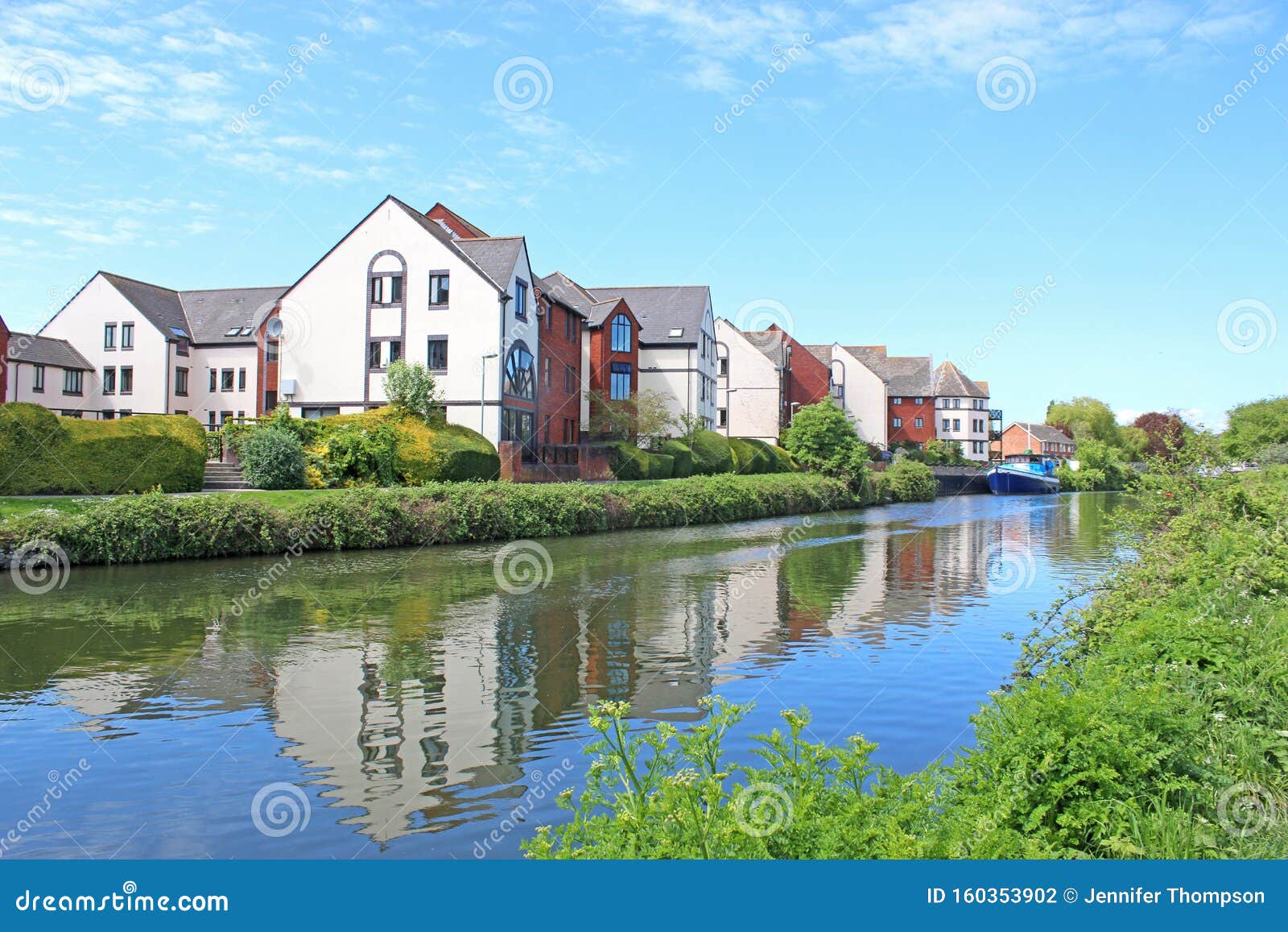 Exeter by the River Exe stock photo. Image of devon 160353902