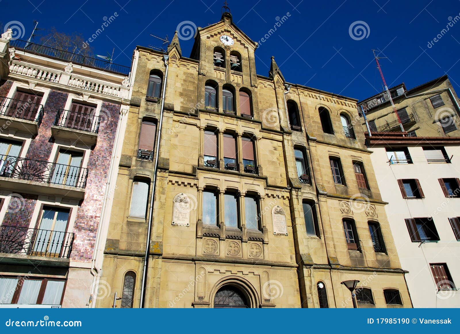 The Houses of San Sebastian Stock Photo - Image of port, espagne: 17985190