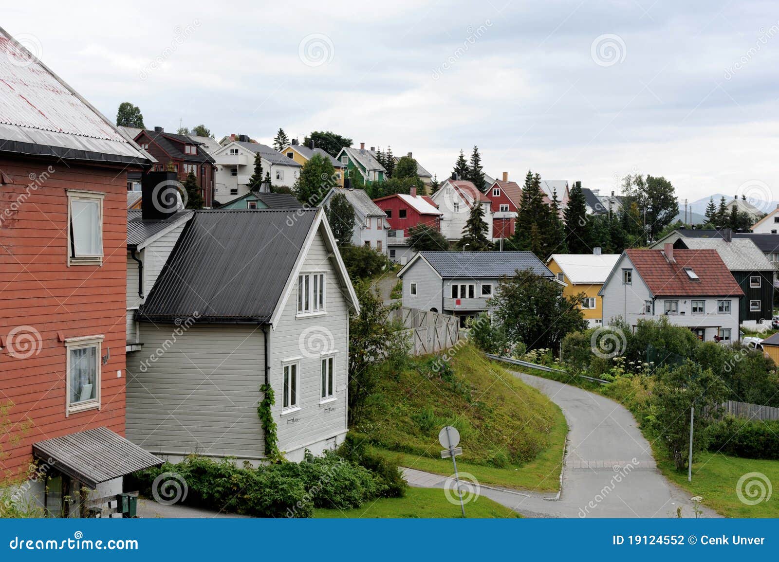 Houses of Tromso stock photo. Image of district, countries 19124552