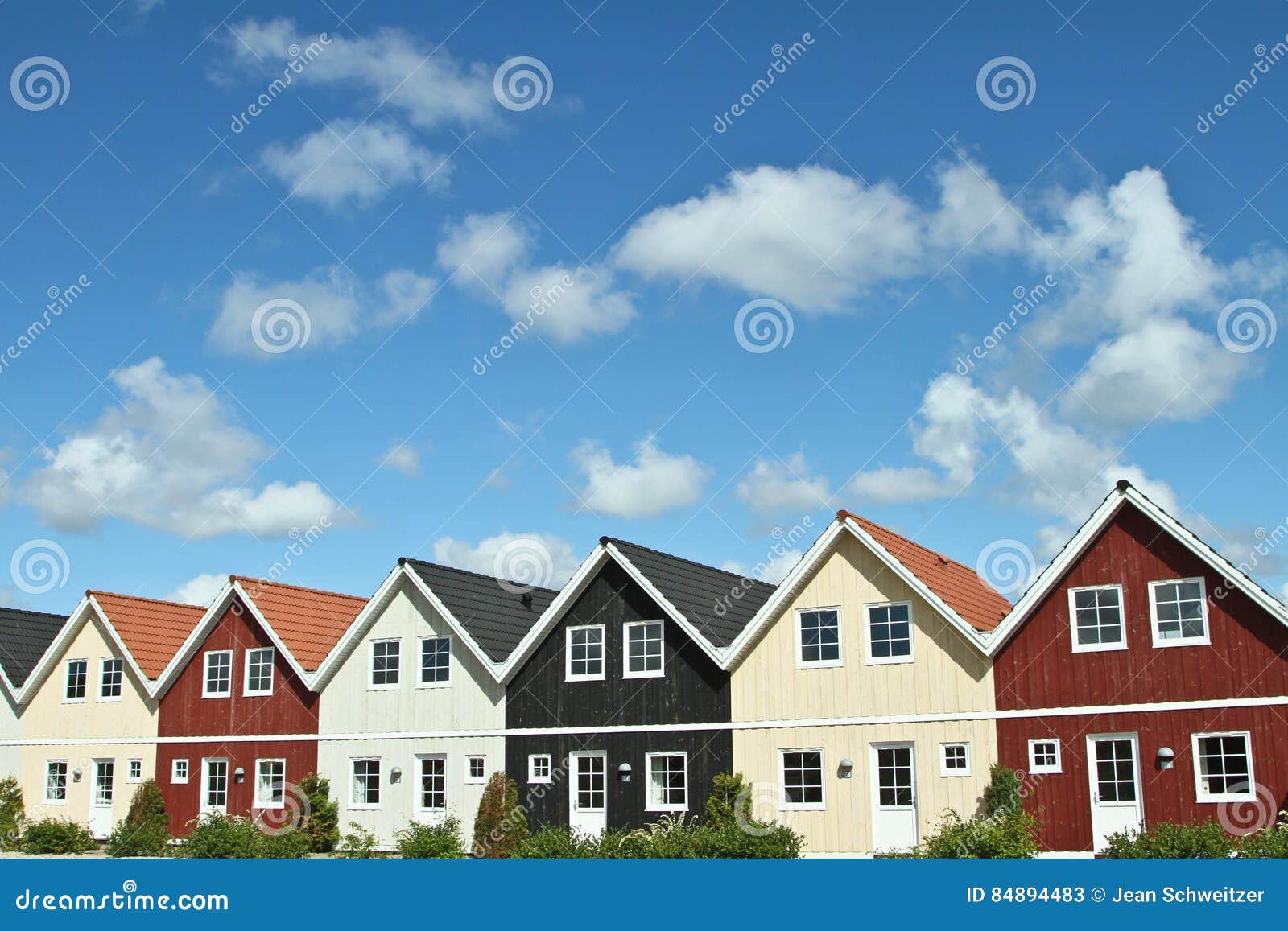 Houses in a Village in Denmark Stock Image Image of village