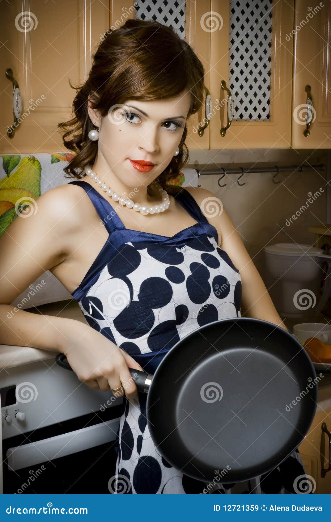 Housewife stock image. Image of home, snack, beautiful - 12721359