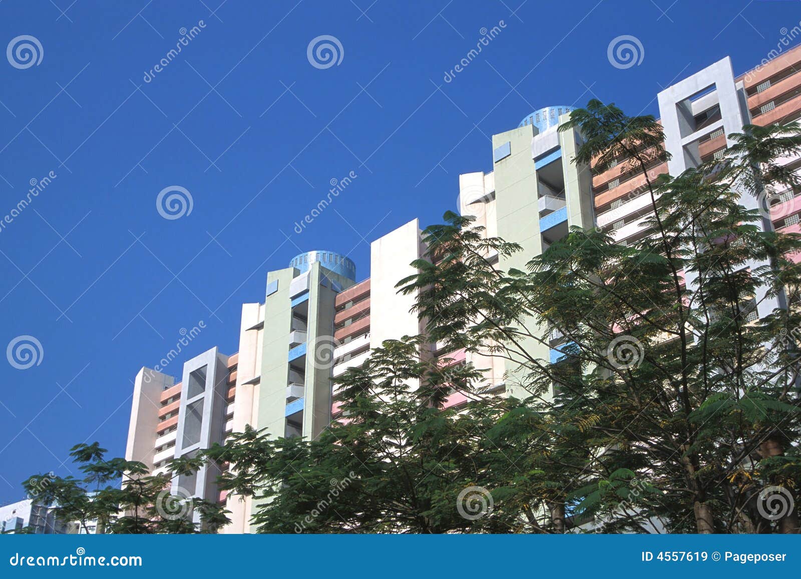 Housing Estate stock image. Image of government, colorful 4557619