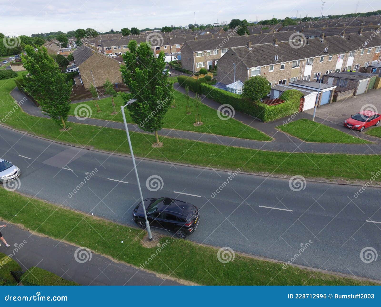 Aerial View of Sutton Park, Kingston upon Hull Editorial Photo - Image