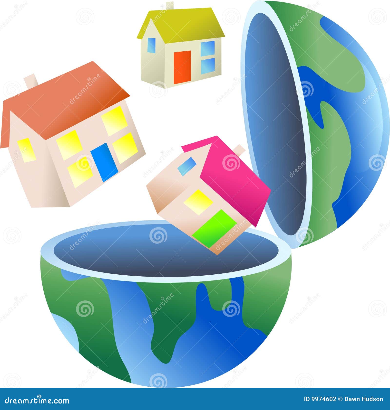 Housing globe stock illustration. Illustration of worldwide 9974602